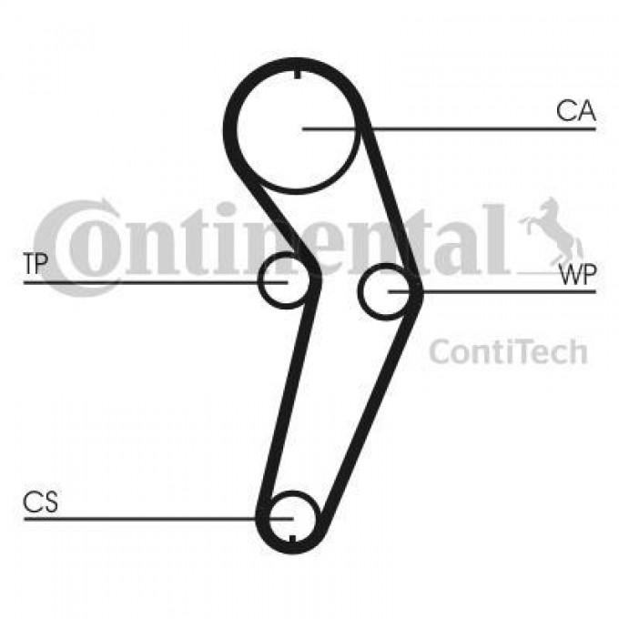 Комплект ремня грм CONTITECH CT988WP3